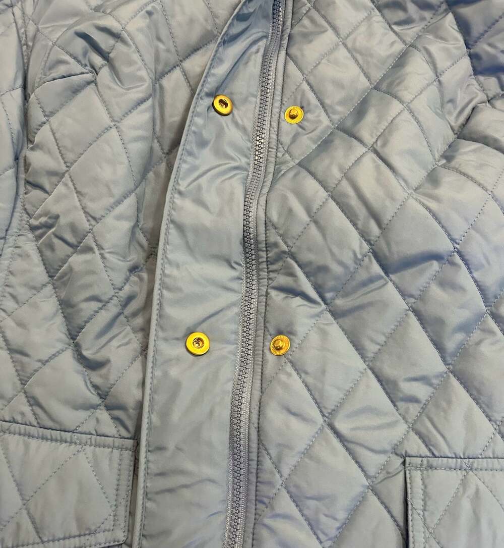Charter Club Quilted Jacket Womens 1X Blue Lightweight Coat NWT Snap Zip Plus - Picture 6 of 9